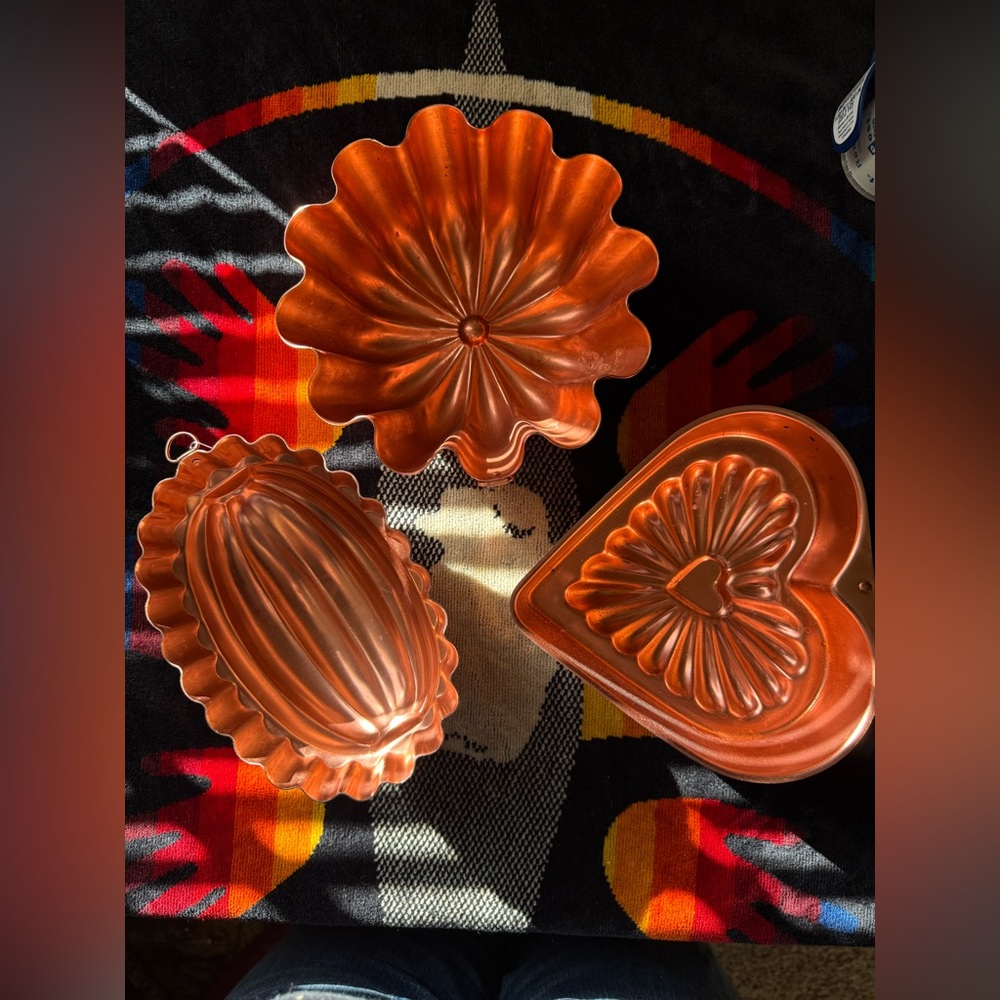 Vintage 1960’s set of Copper Molds